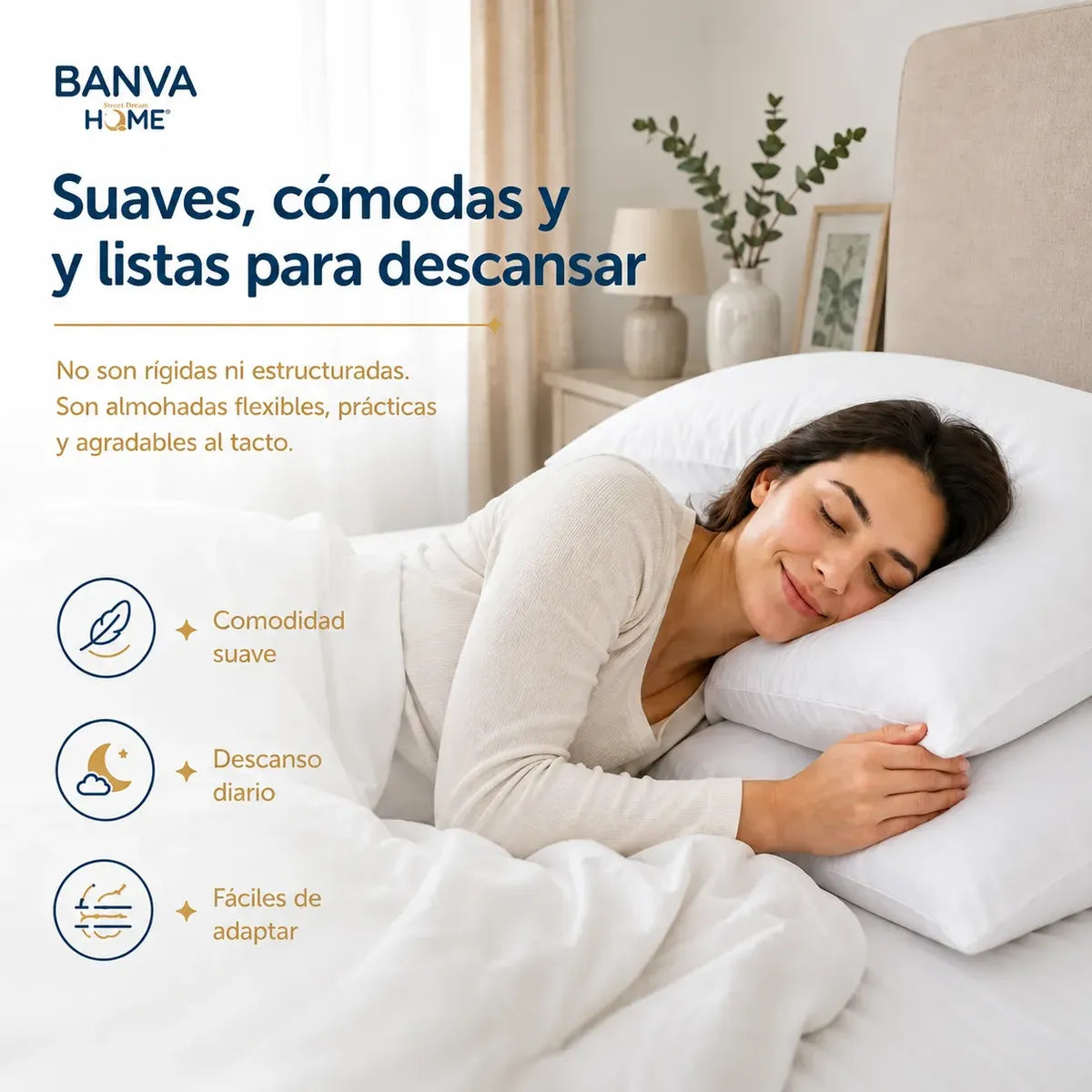 Almohada Illusions Blanco 50x70