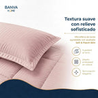 Plumón Valencia Embossed Rosa 1.5 Plazas