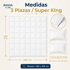 Plumón Valencia Embossed Blanco Súper King