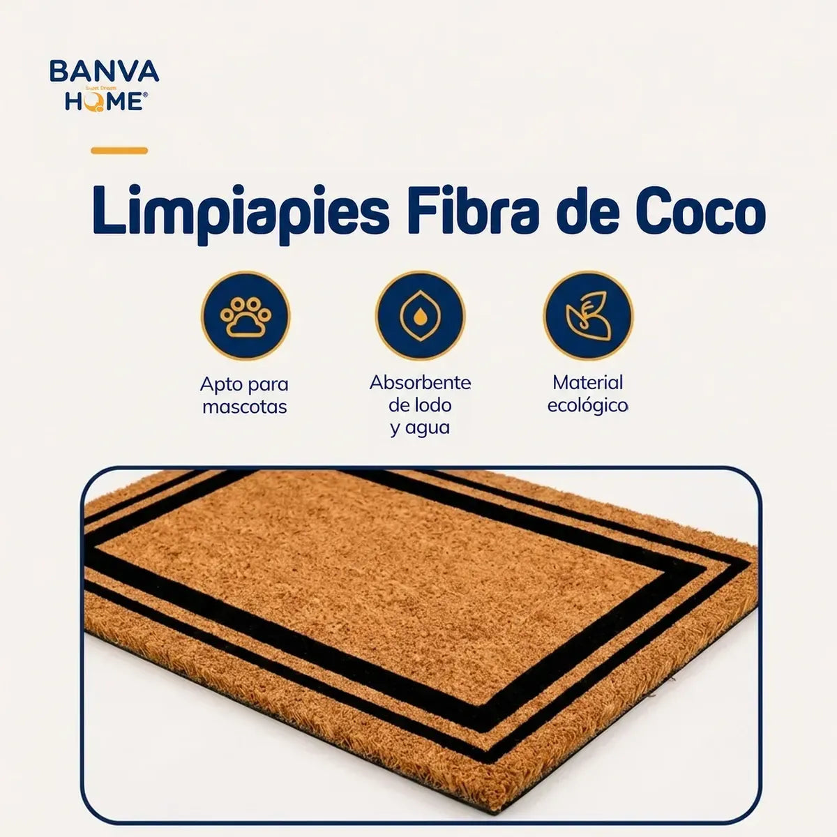 Limpiapies Coco Clean 75x45