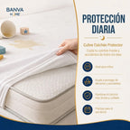 Protector Illusions Waterproof Liso King Blanco