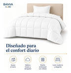 Plumón Valencia Embossed Blanco 1.5 Plazas