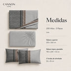 Sábana Elements & Co 200 Hilos Murphy 2 Plazas Estampado