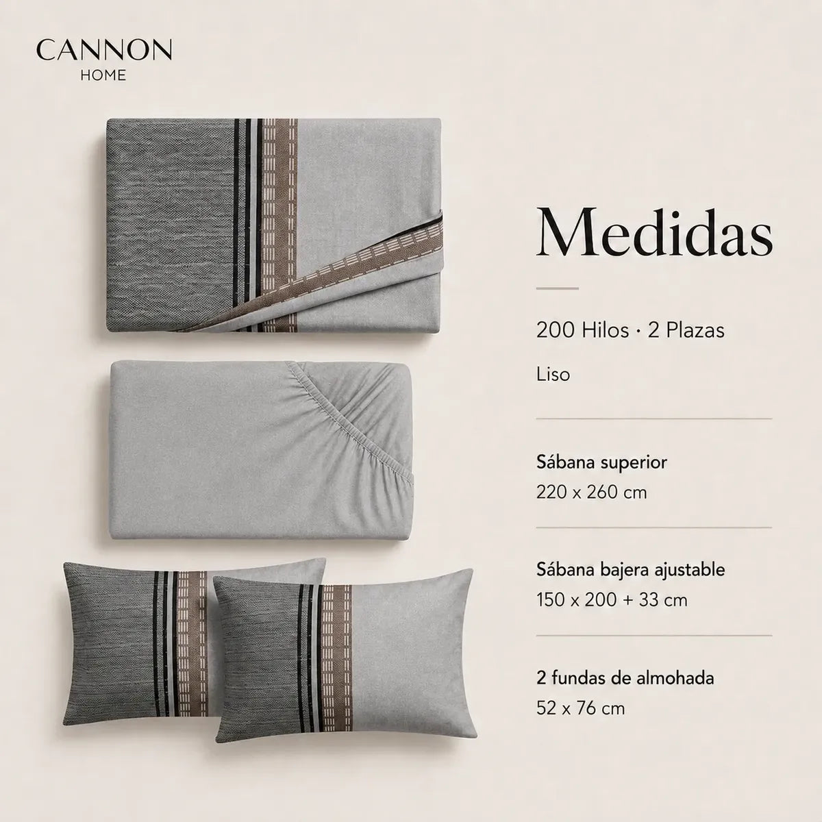 Sábana Elements & Co 200 Hilos Murphy 2 Plazas Estampado