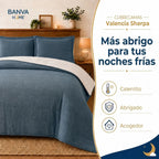 Quilt Sherpa 2 Plazas Azul