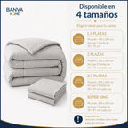 Plumón Valencia Corduroy Sherpa 2 Plazas Crema