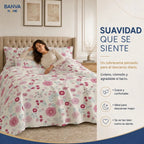Quilt Bruselas 1.5 Plazas Flowers