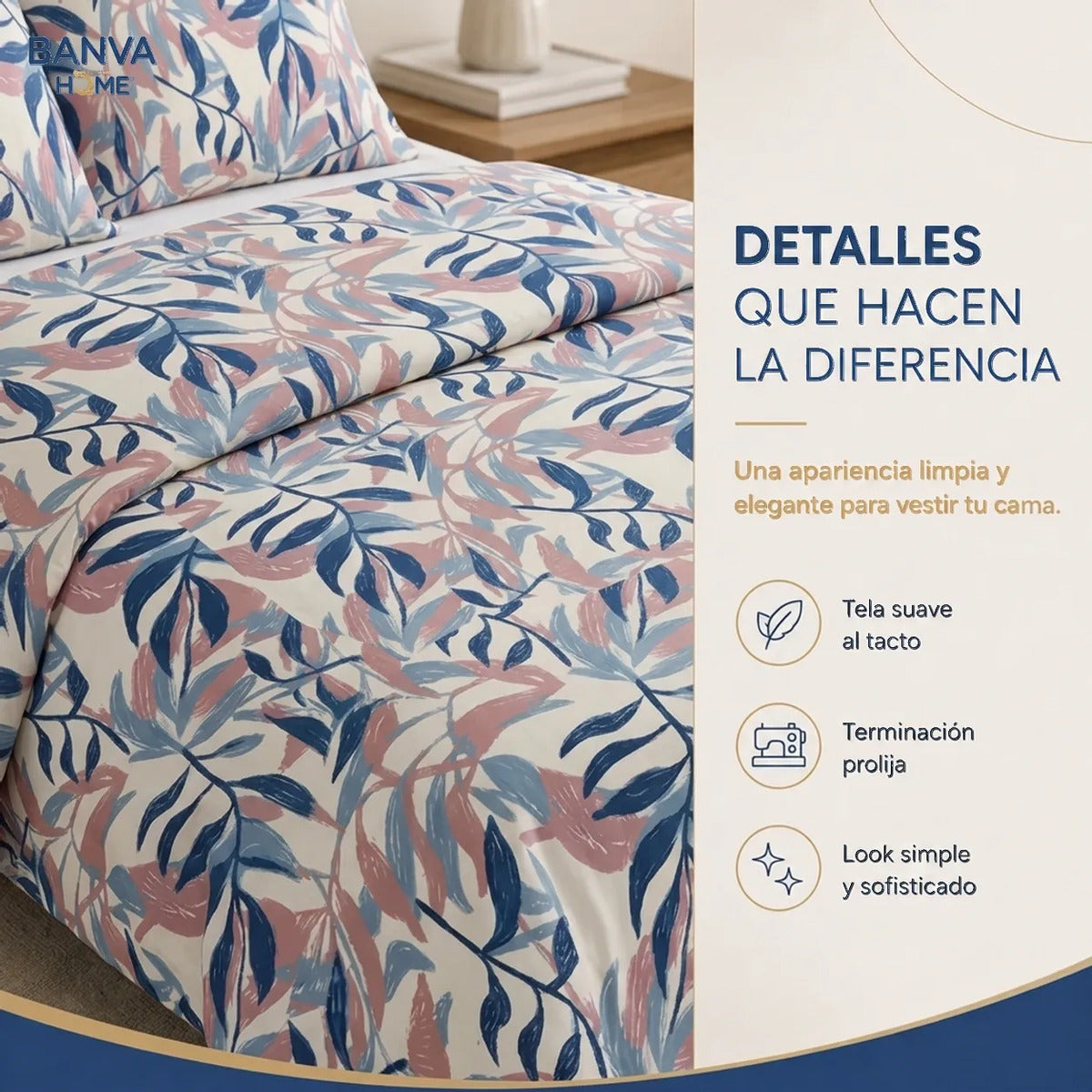 Quilt Bruselas King Denim