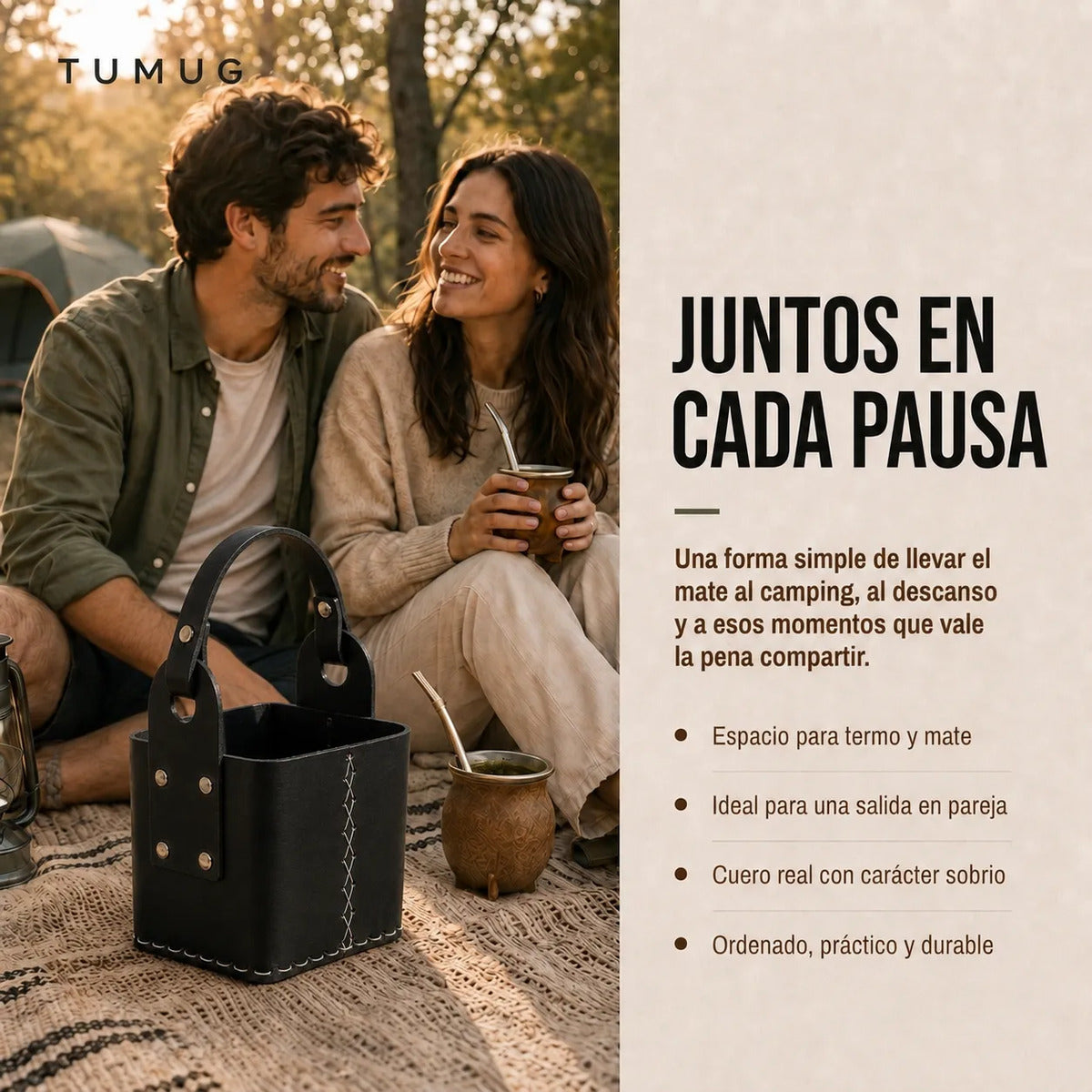 Bolso Matero Negro 4 Compartimientos