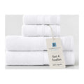 Juego 4 Toalla American Family Blanco 400gr