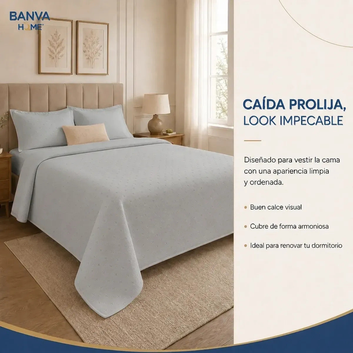 Quilt Roma 2 Plazas Gris