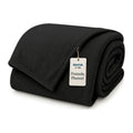 Frazada Illusions Flannel Liso King Negro