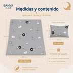 Plumón Infantil Selva Gris