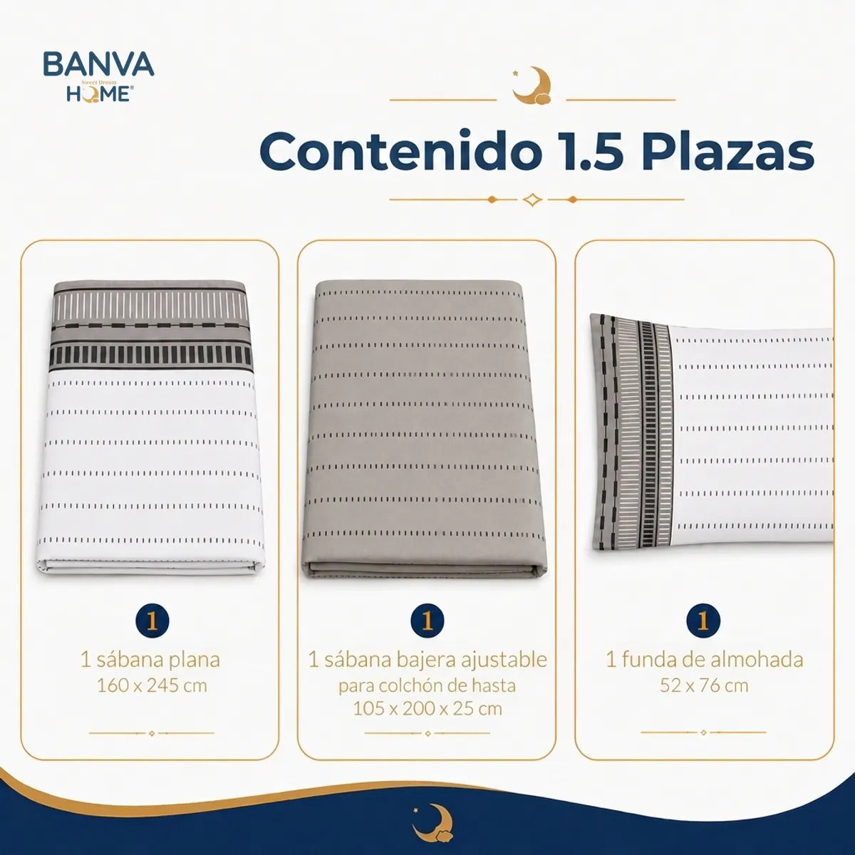 Juego Sábana Illusions 180 Hilos Bursa 1.5 Plazas