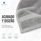 Juego Toalla American Family Gris 350gr