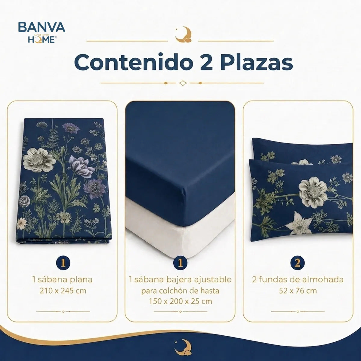 Juego Sábana Illusions 144 Hilos Liso 2 Plazas Helga