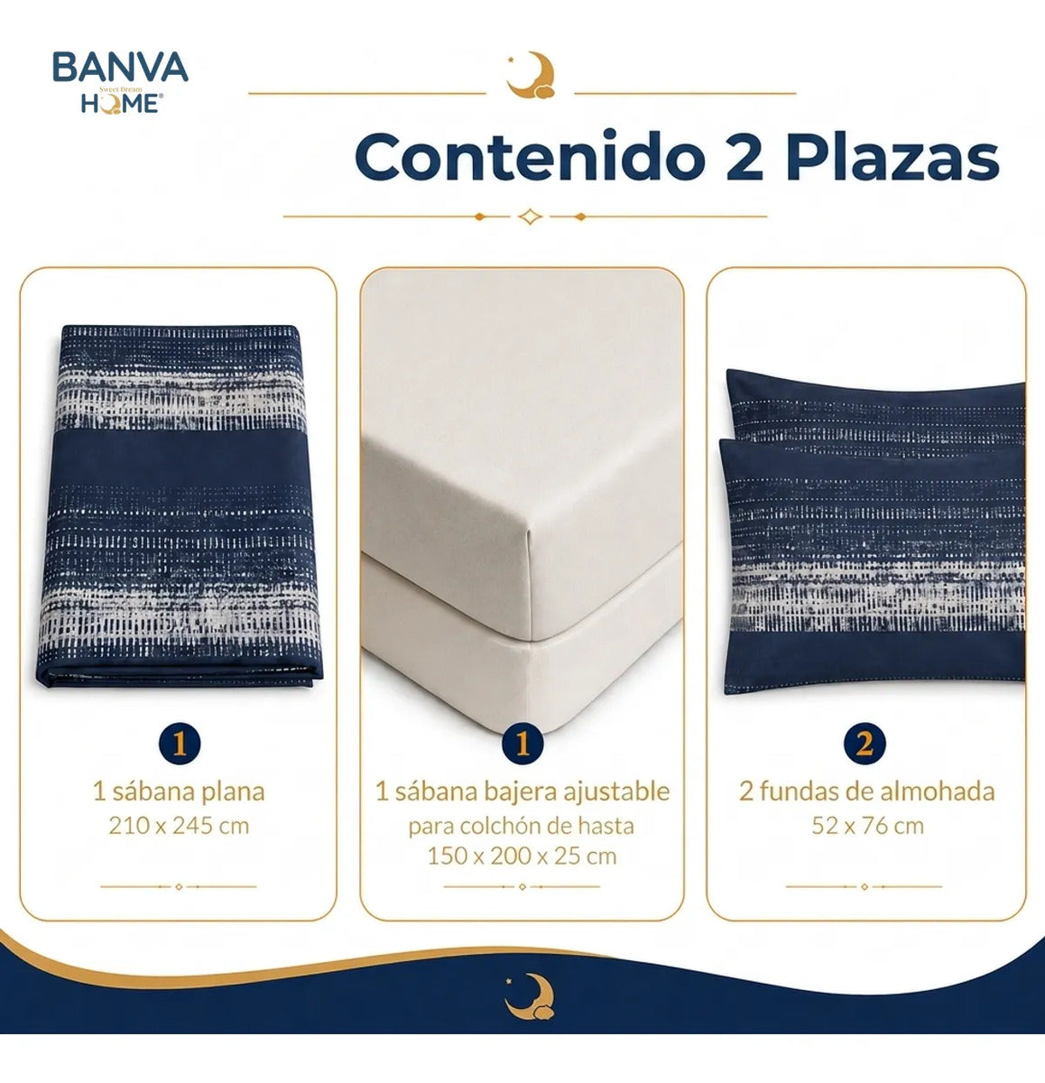 Juego Sábana Illusions 144 Hilos Liso 2 Plazas Arcen