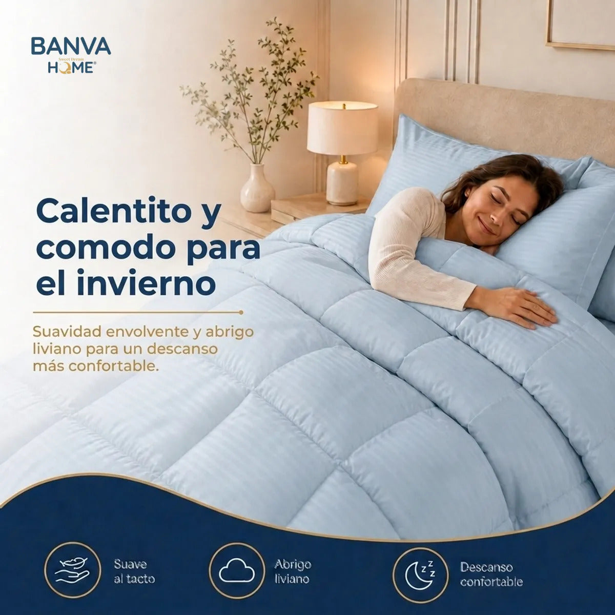 Plumón Valencia Embossed Sky 1.5 Plazas