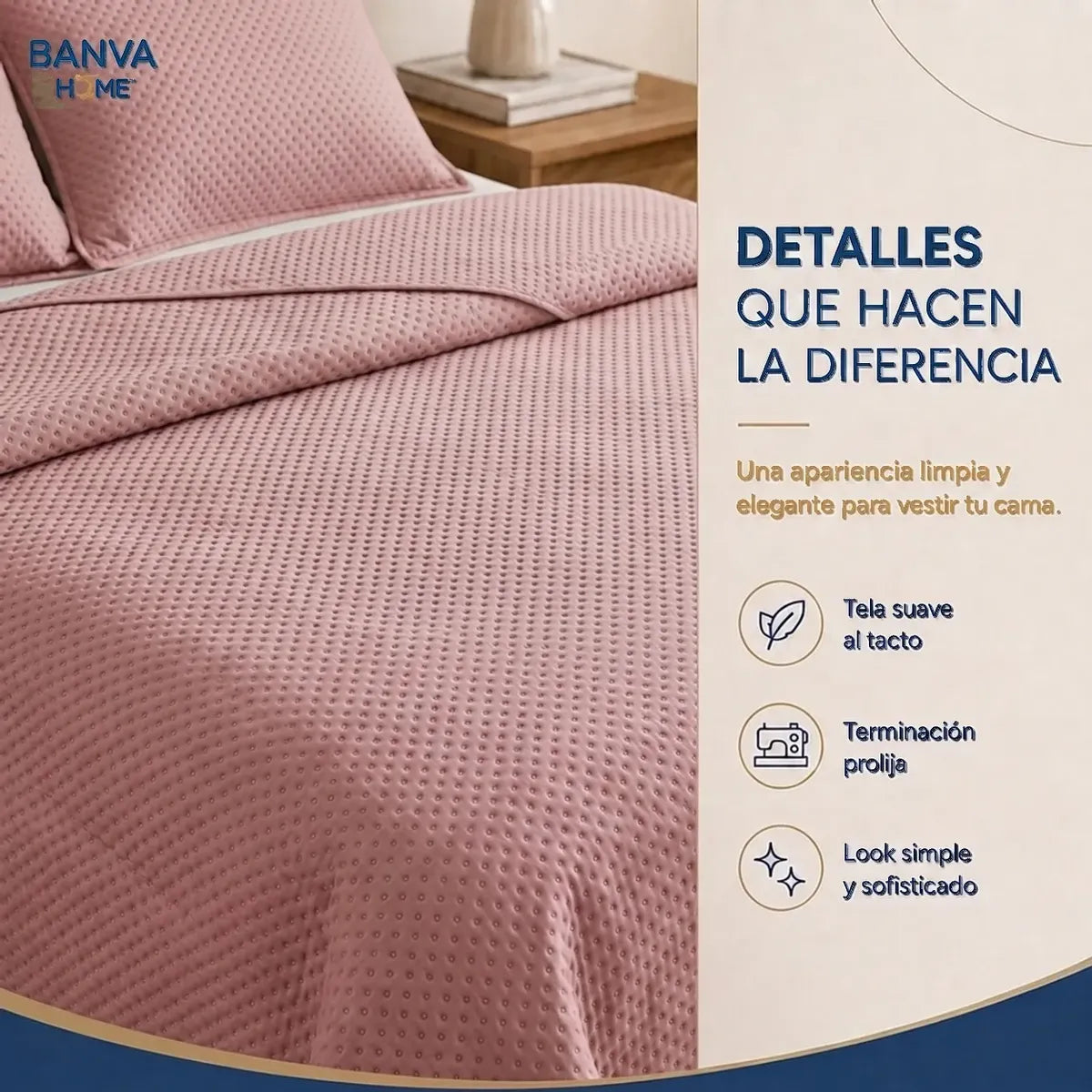 Quilt Atenas Súper King Rosa
