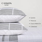 Juego Sábana Cannon 200 Hilos Express 2 Plazas Estampado