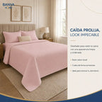 Quilt Roma Súper King Rosa