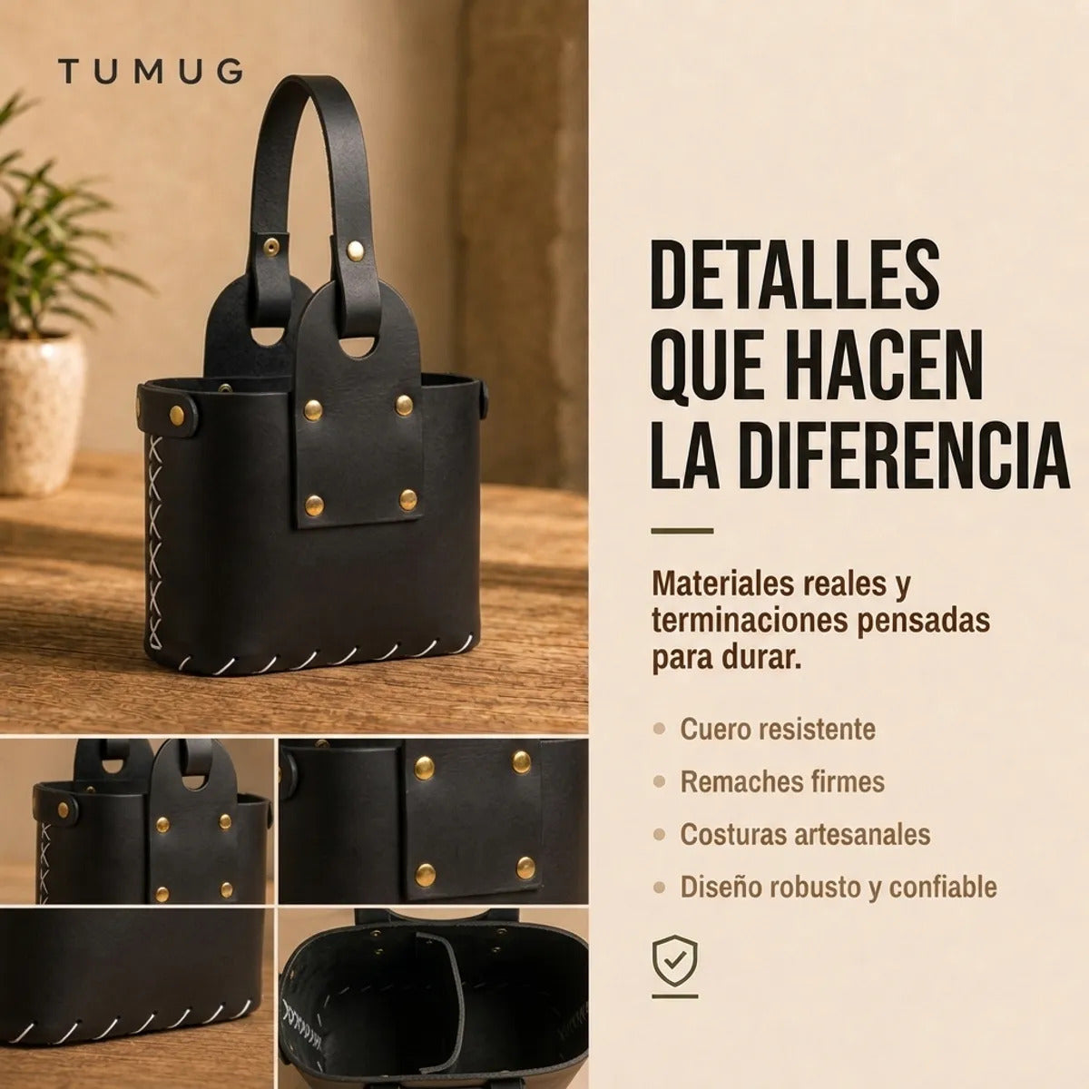 Bolso Matero Negro 2 Compartimientos Grande