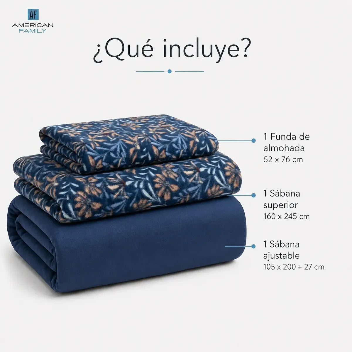 Sábana American Family Polar Estampado 1.5 Plazas BERA