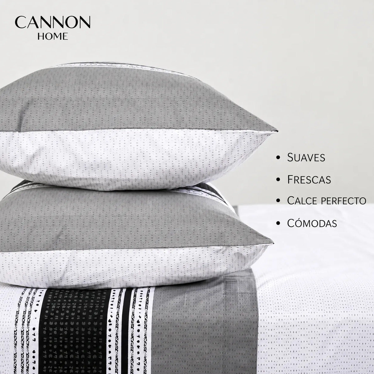 Sábana Cannon 200 Hilos Fawn King Gris