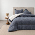 Plumón Valencia Corduroy Sherpa Súper King Azul
