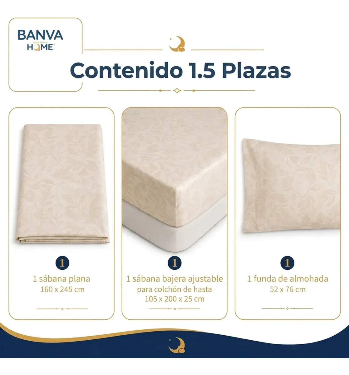Juego Sábana Illusions 144 Hilos 1,5 Plazas