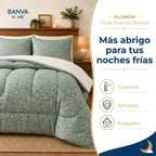 Plumón Illusions Coral Olive 2 Plazas