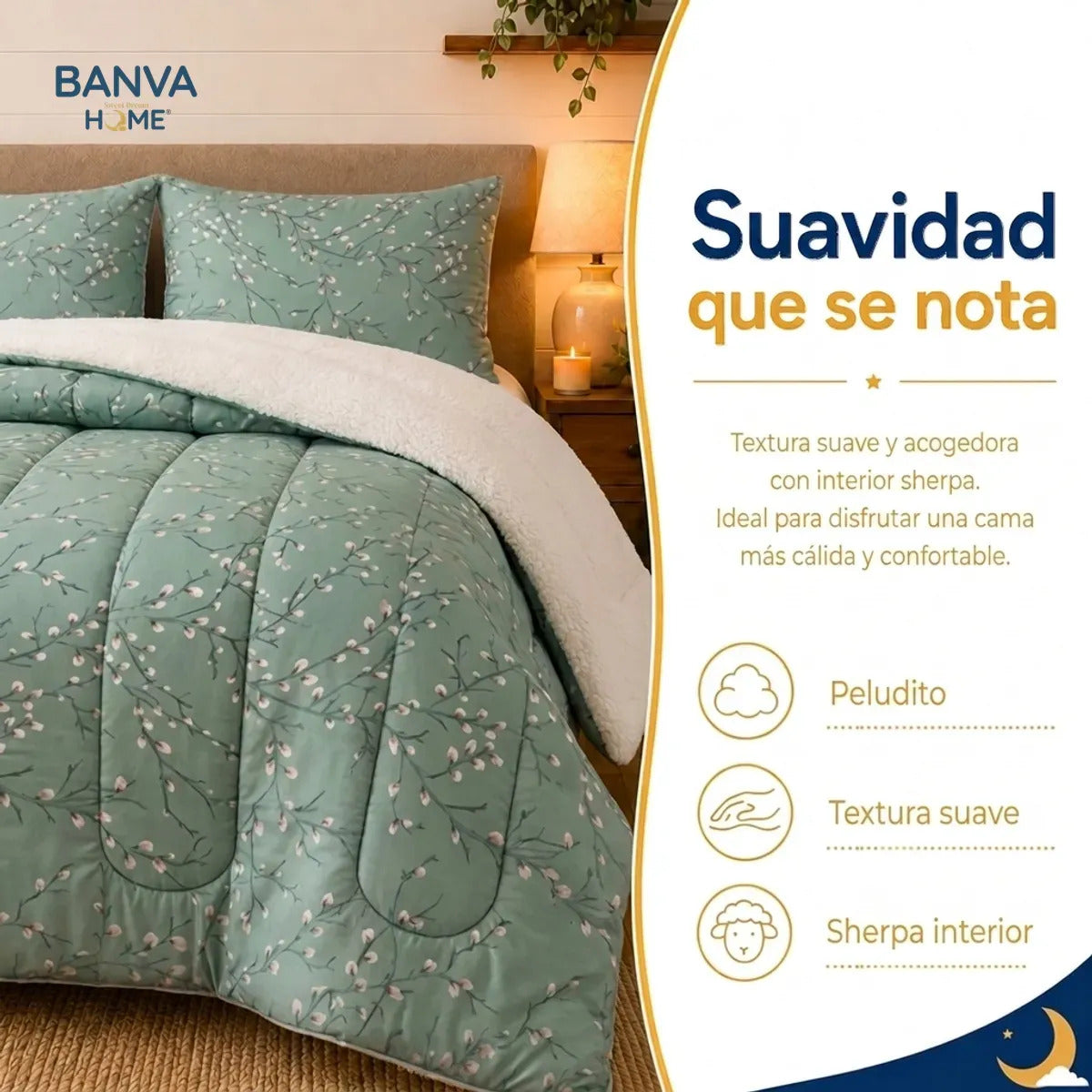 Plumón Illusions Coral Olive 2 Plazas