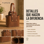 Bolso Matero Café 2 Compartimientos Grande