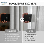 Set Cortinas Black Out Liso Gris 140x220