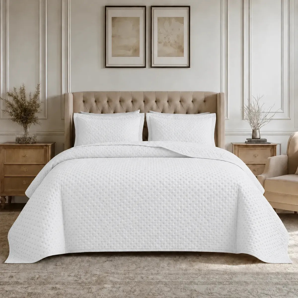 Quilt Atenas 2 Plazas Blanco