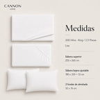 Sábana Elements & Co 200 Hilos Blanco King