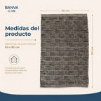Jute Fibra Natural Tibet Negro 60x90