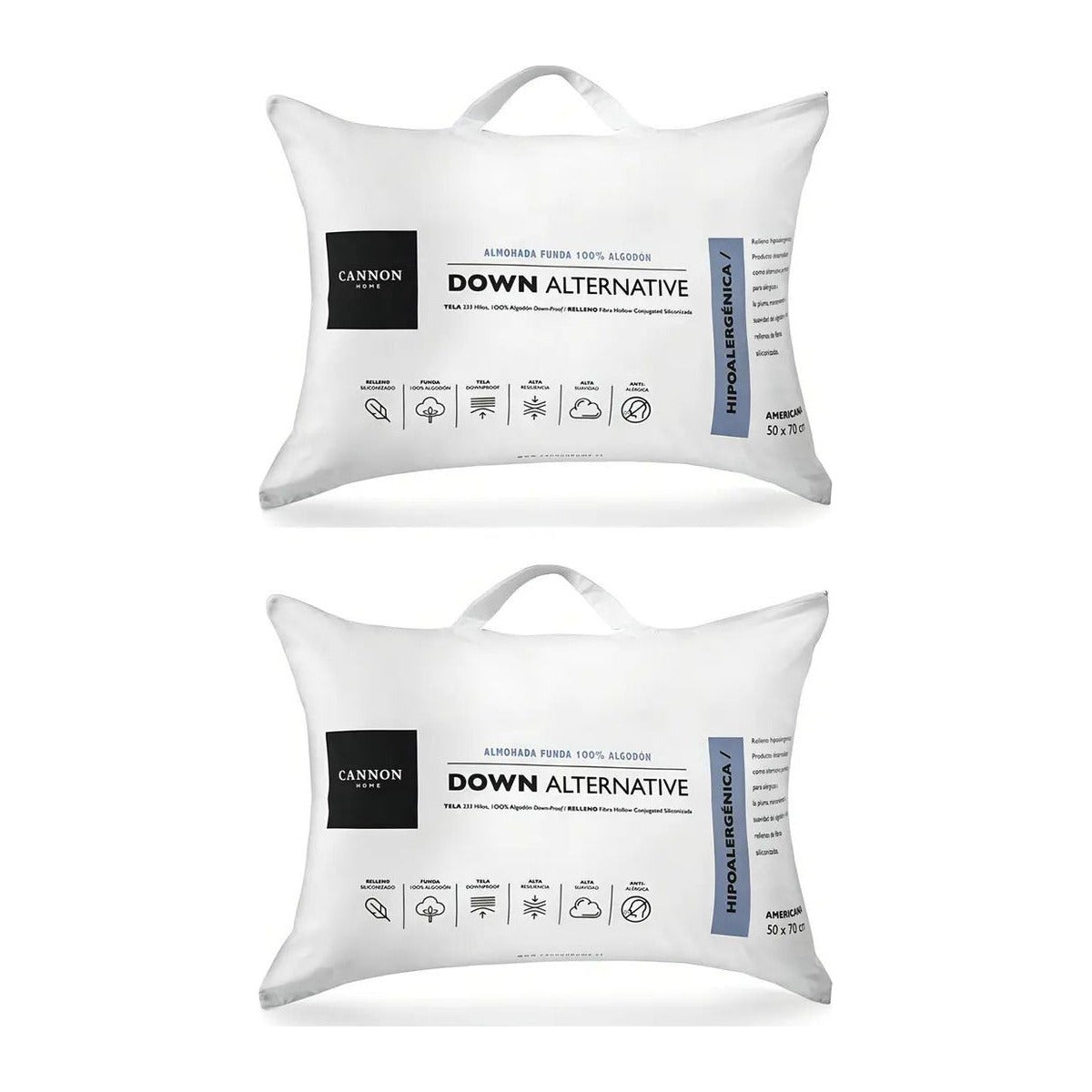 Pack 2 Almohada Cannon Blanco