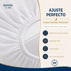 Cubrecolchón Illusions Waterproof Acolchado King Blanco