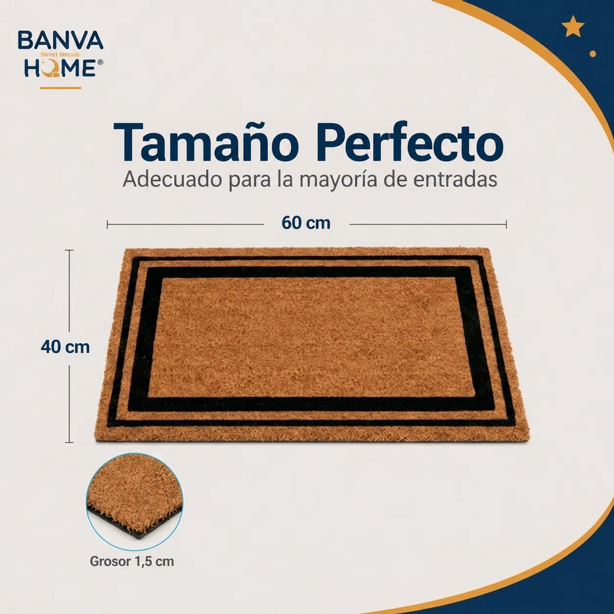 Limpiapies Coco Clean 60x40