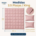 Plumón Valencia Embossed Rosa King