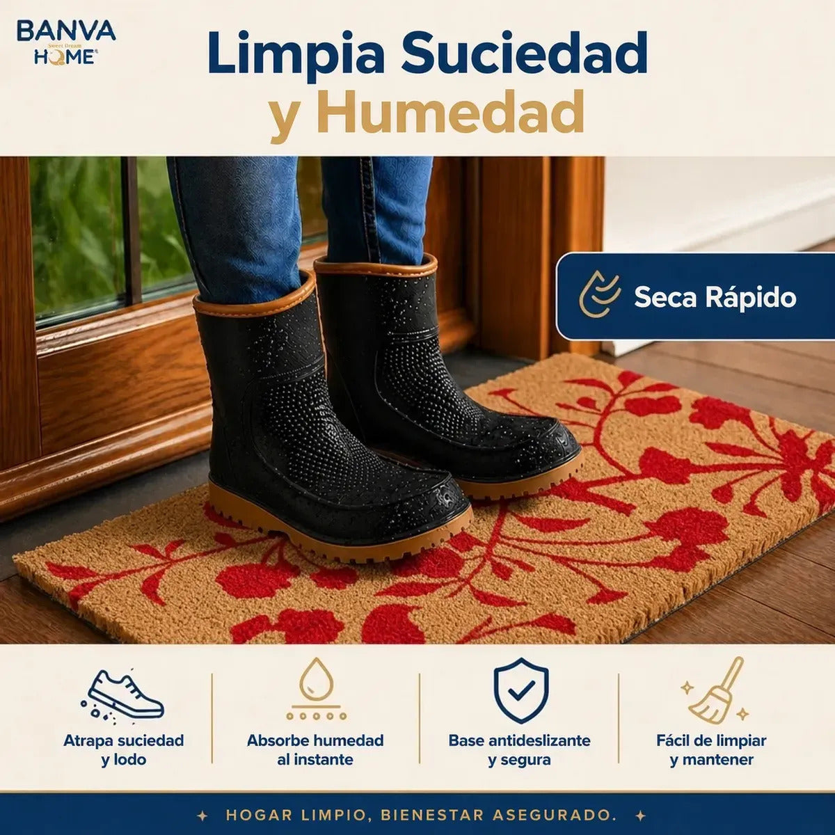 Limpiapies Coco Birds 75x45
