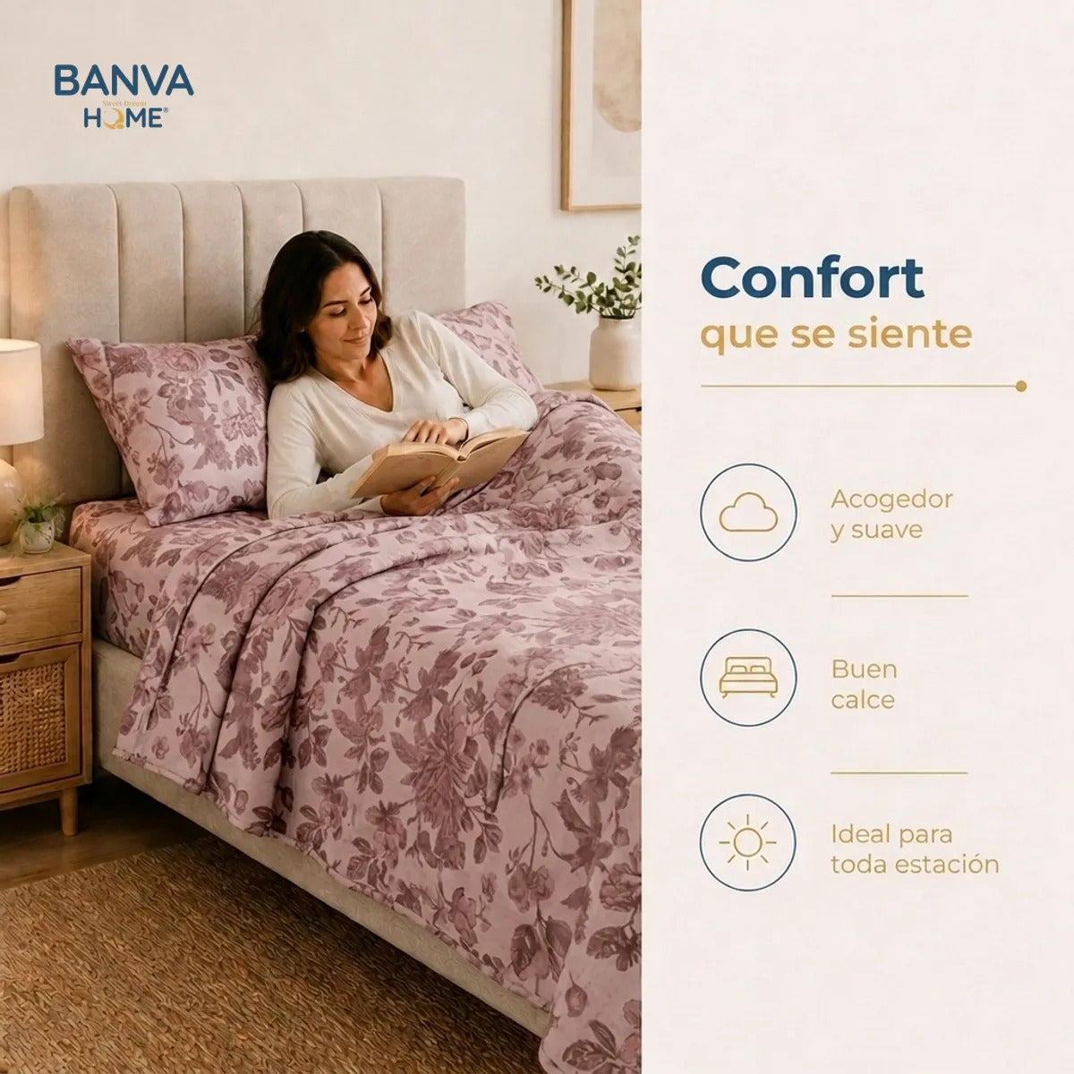 Quilt Breda King Rosa