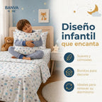 Sábana Illusions 144 Hilos Infantil Stellar 1.5 Plazas