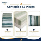 Juego Sábana Illusions 144 Hilos Liso 1.5 Plazas IMAN