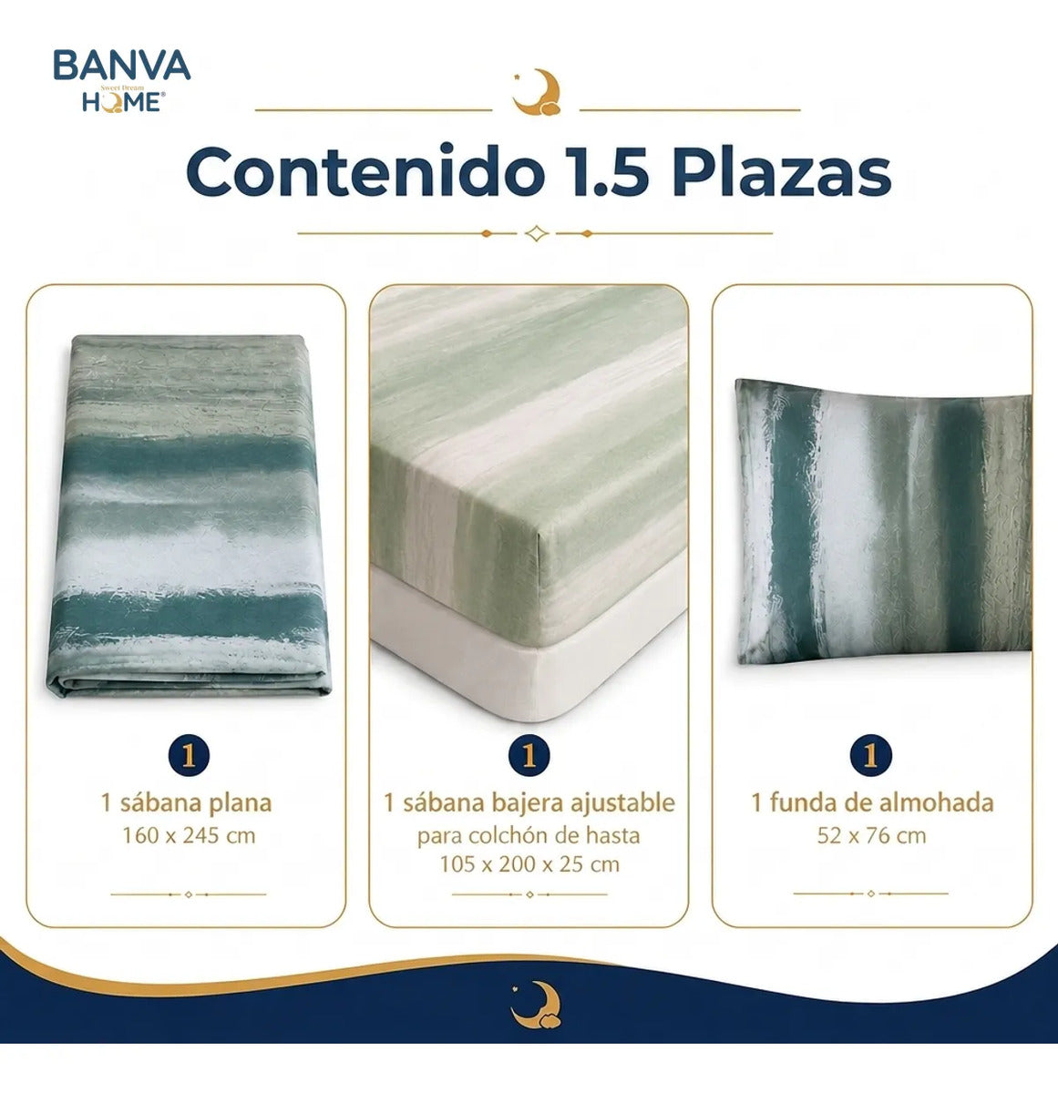 Juego Sábana Illusions 144 Hilos Liso 1.5 Plazas IMAN