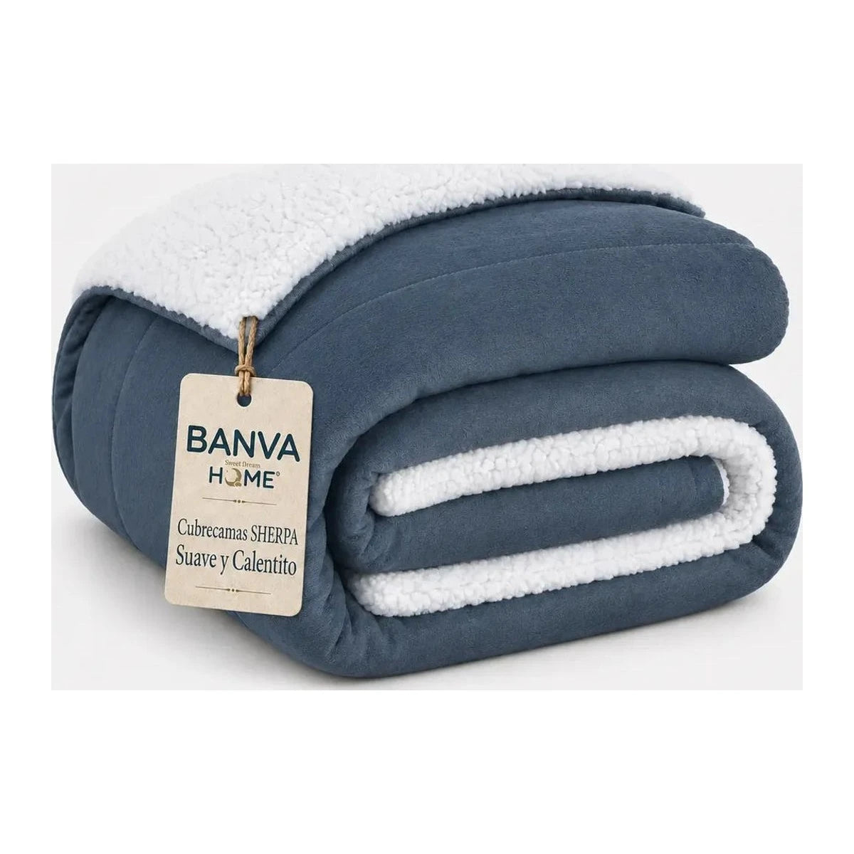 Quilt Sherpa 2 Plazas Azul