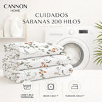 Juego 2 Sábana Cannon 200 Hilos 2 Plazas Windy