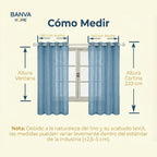 Set Cortinas Velo Lino Liso Beige