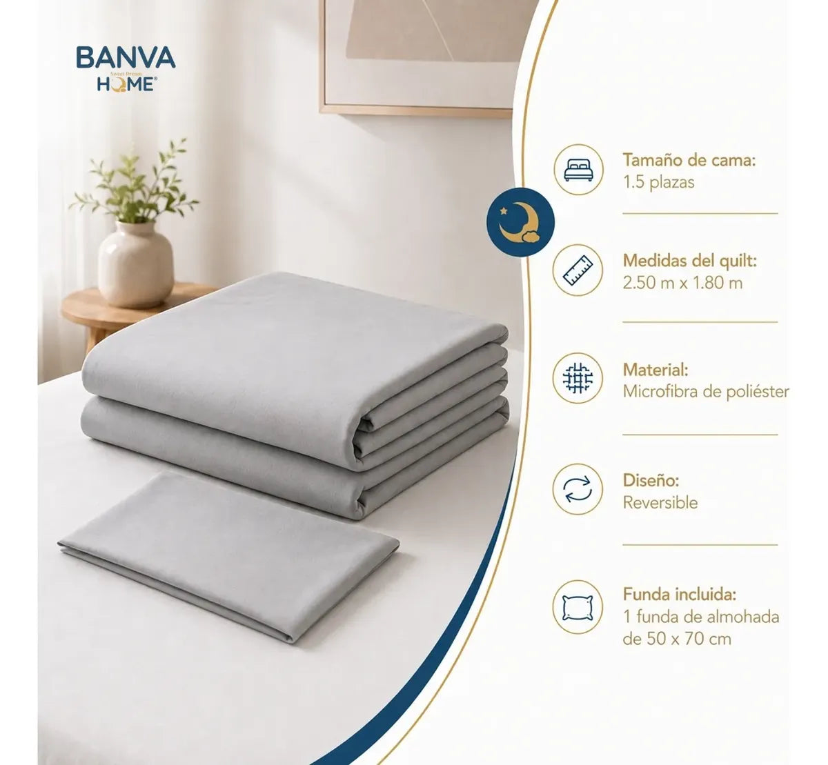 Quilt Breda 1.5 Plazas Verde